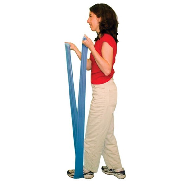Cando International No Latex Exercise Band - Dispener Box of 40 - 4ft Ready to Use - Tan - XX-Light, 40PK 1366283 - main